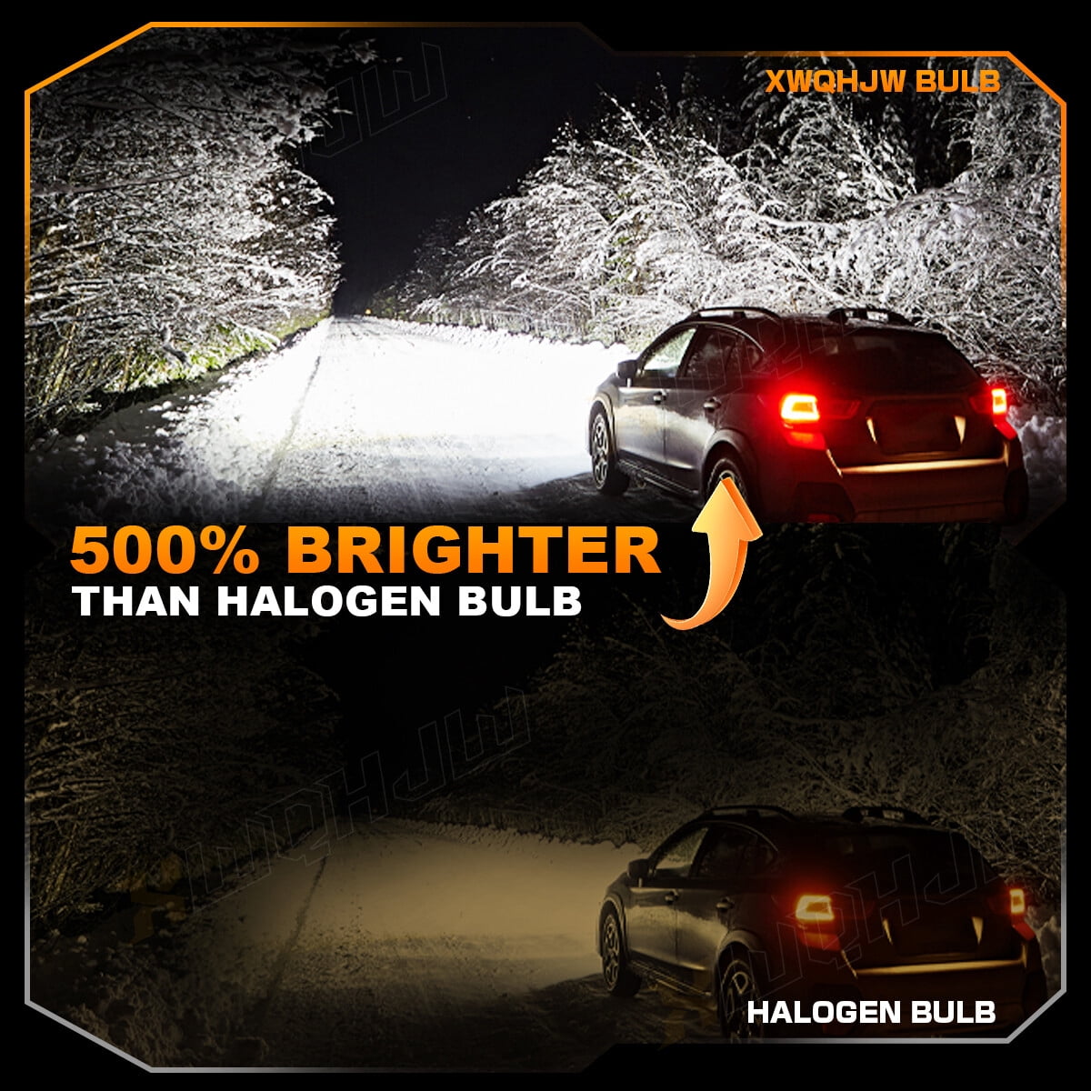 2x H11B LED 120W 12V Low-Beam Car/Truck Headlight Bulbs Bright Light 6500K
