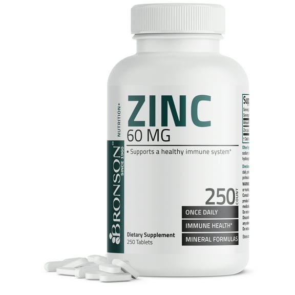 Bronson Zinc 60 mg, 250 Tablets