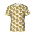 thumbnail image 3 of Naloa Cartoon Honey Pot Bee Sunflower Men's T-Shirt Sport T-shirt Men's Basic Tee Casual Men's Shirt, Round Neck, Short Sleeves - Small, 3 of 5
