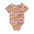 thumbnail image 6 of Rocae Retro 70s Hippie for Baby Cotton Short-Sleeve Bodysuits for Unisex Onesies Bodysuit-3 Months, 6 of 7