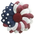 thumbnail image 2 of 14Inch 4th of July Patriotic Door Wreath Artificial Floral Wreath for Front Door Red White and Blue Wreath Patriotic Decorations for Memorial Day Independence Day Veterans Day, 2 of 9