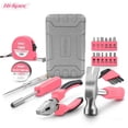 thumbnail image 5 of Household Pink Diy Tool Kit - 24 Pcs | Mini Hand Powered Tool Kit Box For Home, Office & Small Work | Diy Durable & Sturdy Metal Tools Set | Tools With Non-Slip Handles 24 | Screwdrivers, 5 of 5