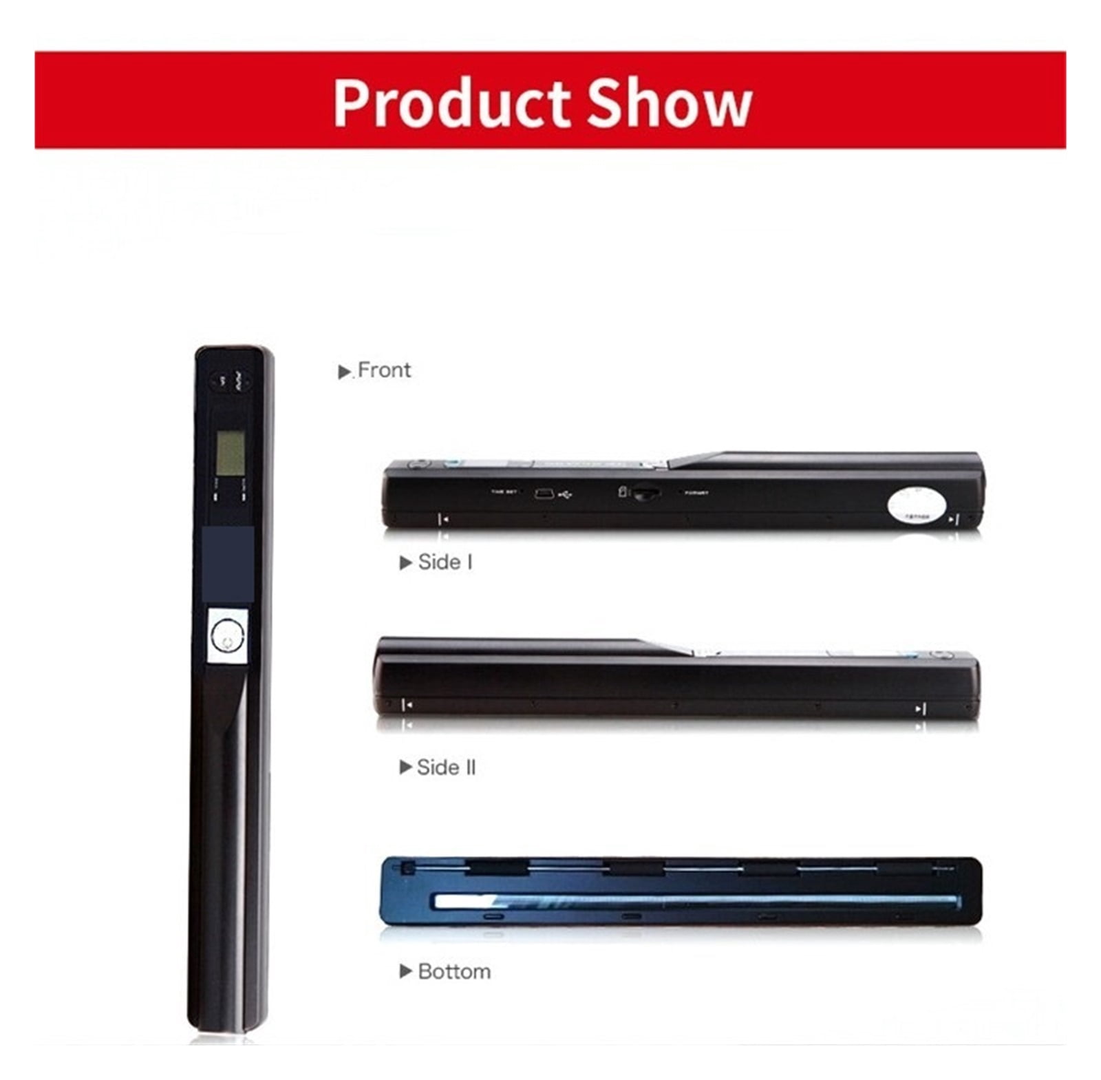 Portable Scanner 900 DPI Handheld A4 Document Scanner For Business Photo Picture Receipts Books Support JPG/PDF Format Document ,Built-In Convenience