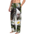 thumbnail image 2 of Goofa Daisy Guinea Pig Pattern Printed Soft Pajama Pants for Men, Wide Leg Comfy Casual Lounge Yoga Pants-Medium, 2 of 9