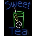 thumbnail image 1 of Sweet Tea LED Neon Sign 24 x 31 - inches, Black Square Cut Acrylic Backing, with Dimmer - Bright and Premium built indoor LED Neon Sign for restaurant window and interior decor., 1 of 7