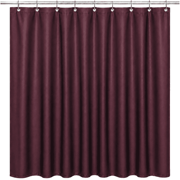 Dependable Industries EVA Shower Curtain Liner, 72 x 72 in, Burgundy