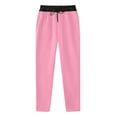 thumbnail image 4 of Mnyotv Straight Wide Leg Pants Girls Fashion High Waist Baggy Sweatpants Drawstring Trousers with Pocekts Size 4-5 Years, 4 of 6