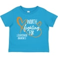 thumbnail image 3 of Inktastic Worth Fighting for Leukemia Awareness Orange Heart Boys or Girls Toddler T-Shirt, 3 of 5