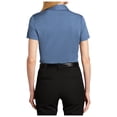 thumbnail image 2 of Yellow Rooster Womens Heathered Silk Touch Performance Polo Moonlight Blue Heather 2XL, 2 of 7
