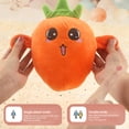 thumbnail image 4 of Muñeco de peluche con forma de fruta, interactivo, sensible al tacto, sonido rico, entretenimiento, fresa, plátano, zanahoria, juguete interactivo musical para bebés, suministros para niños, 4 of 6