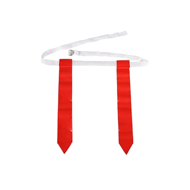 Greeniant Partido de fútbol americano cinturón de entrenamiento ajustable PVC deportes Rugby fútbol competición práctica etiqueta cintura correa Ropa Deportiva, Zapatos 3 uds blanco rojo Greeniant OD029002-01