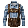 thumbnail image 5 of Yusimy Mens Oktoberfest Graphic Tee，Long Sleeve Funny Print Shirt，Festive Party Pullover for Holiday Celebrations，Fun Costume Top for Beer Festival, 5 of 5