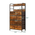 thumbnail image 2 of Ourlova Commode pour Chambre avec 5 Tiroirs, Commodes et Chiffonniers pour Couloir, Entrée, Unité d'Organisation de Rangement avec Tissu, Cadre en Métal Robuste, Dessus en Bois, 2 of 9