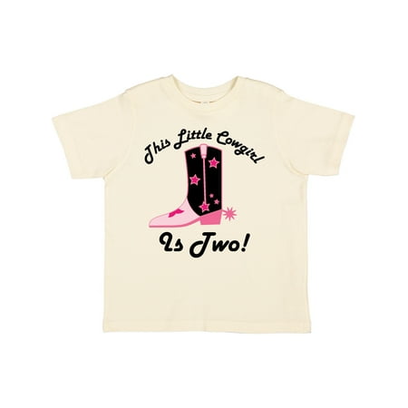 

Inktastic 2nd Birthday Little Cowgirl 2 Year Old Gift Toddler Toddler Girl T-Shirt