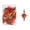 Bronze, variant on Coffee Coffee Colour Christmas Tree Hanging Ornaments Plastic Plating Eight-Pointed Star For Tree Ornament