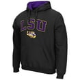 thumbnail image 2 of Men's Colosseum Black LSU Tigers Arch & Logo 3.0 Pullover Hoodie, 2 of 3