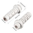 thumbnail image 4 of Unique Bargains 15pcs 4mm Inner Dia PVC Strain Relief Cord Boot Protector Power Tool Hose White, 4 of 4