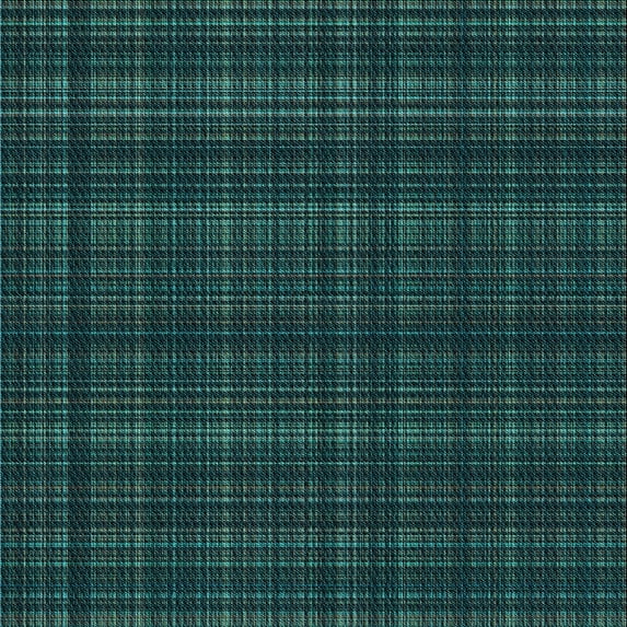 Ahgly Company Machine Washable Indoor Square Transitional Teal Green Area Rugs, 4' Square