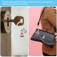 thumbnail image 4 of Uxcell Teacher Appreciation Keychain Gifts, Cute Flower Pendant Charm Keyring Purse Bag Accessories Car Ring Pendants Red/White, 4 of 7