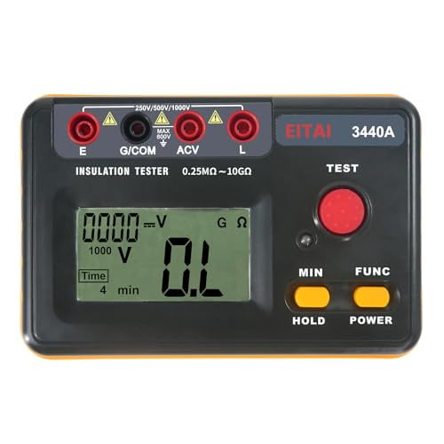 EITAI3440A Digital Insulation Resistance Meter Tester, 0.25M-10G, AC 0V-600V, Manufacturer Direct Sales, Megohmmeter, Megger Tester, Ground Resistance Meter$$Electrical