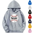 thumbnail image 5 of qucoqpe Boys Girls Heart Print Hoodie Cute Fleece-Lined Pullover Sweatshirt Warm Long Sleeve Hooded Sweatshirt Fall Winter Tops for Children, 5 of 5