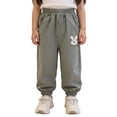thumbnail image 4 of JCCXIN Toddler Kids Girls School Pants Casual Baggy Cartoon Rabbit Appliques Ankle-Tied Pants With Pockets Lightweight Outdoor Summer Everyday Wear Lovely Party Bottoms,Green,5-6 Years, 4 of 6