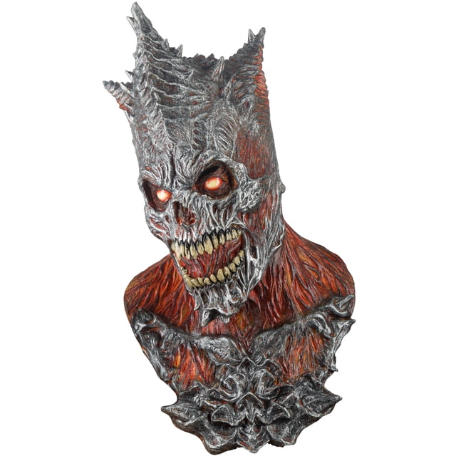 Máscara King Raper Fire Diabólico Terror Halloween Demonio Color Rojo Ghoulish productions Mascara Completa