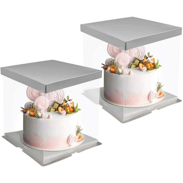 Cake Box, Clear Plastic Cake Boxes,Bakery Packaging Carriers Candy