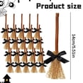 thumbnail image 3 of Halloween Mini Witch Broom, Natural Handmade Ornament, DIY Craft, 3 of 9