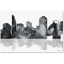 Trademark Fine Art "Cincinatti Ohio Skyline BG-1" Canvas Art by Marlene Watson