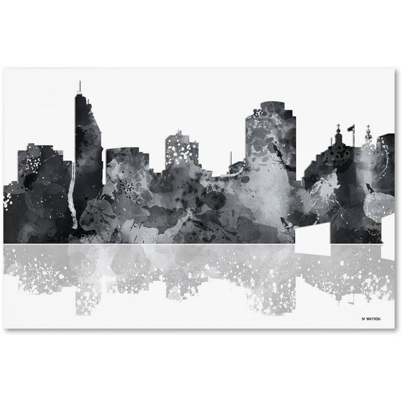 Trademark Fine Art "Cincinatti Ohio Skyline BG-1" Canvas Art by Marlene Watson