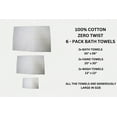 thumbnail image 5 of Signature Plus - White - 6pc Set (2 Bath + 2 Hand + 2 Wash), 5 of 5
