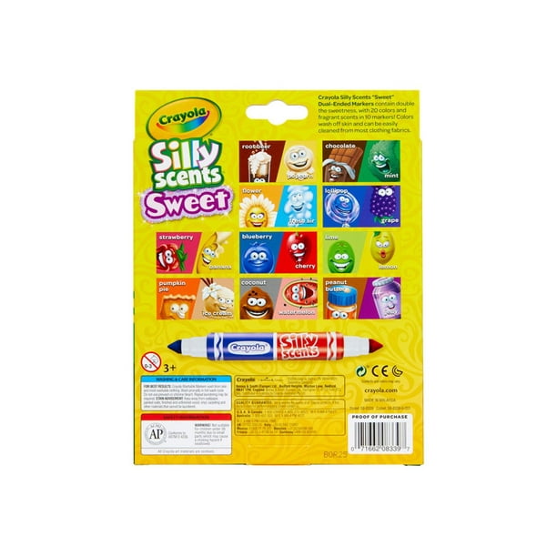 Crayola CYO588339 Silly Scents Sweet Dual-Ended Markers - Assorted