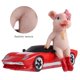 thumbnail image 3 of EeaseMX Adorno de cerdo, adorno creativo, divertido adorno decorativo de coche deportivo para el hogar., 3 of 7