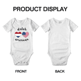 thumbnail image 3 of DUTCH American Flag Two Hearts Baby Bodysuit Newborn Clothes Outfits (White, 18-24 Months), 3 of 5
