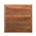 thumbnail image 6 of Solid Wood 36" Square Coffee Table With Pull Out Seating Stools | Rustic Distressed Wood Center Table | Ranch Gameroom Table With Seating, 6 of 8