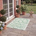 thumbnail image 3 of SAFAVIEH Courtyard Gerald Animal Indoor/Outdoor Area Rug, Ivory/Green, 6'7" x 9'6", 3 of 13