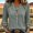 Gray, variant on Henley V Neck Shirts Women 3/4 Bell Sleeve Blouses Button Up Casual Tops Tiered Ruffle Cuffs Loose Fit Basic Tees Summer Fall Lightweight Elegant Office Workwear