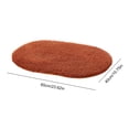 thumbnail image 6 of bestolf Oval Bath Mat Thick Super Absorbent Plush Area Rug Shaggy Carpet Backing Machine Washable Soft Bathroom Floor Mat, 6 of 8