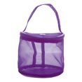 thumbnail image 2 of Bolsa de almacenamiento de hilo, 2 bolsas de malla para tejer, organizador de bolas de hilo redondas para amantes de tejer, color morado, 2 of 5