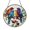 Acrylic 3.5 Inch, variant on Soaring Bird of Prey Stained Glass Style Suncatcher for Window Decor