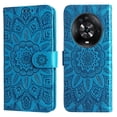 thumbnail image 4 of Funda tipo cartera GANGXUN para Honor Magic 4 Pro , diseño girasol, cuero PU, soporte, cierre magnético, tarjetero, 4 of 5