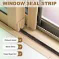 thumbnail image 5 of 32.8 Ft 0.35 Inch Wide x 0.59 Inch Thick Self Adhesive Window Seal Strip, Grey, 5 of 6