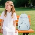 thumbnail image 4 of Spacious Angel Wings Backpack Light Blue Angel Wing Backpack Cute Coquette Nylon Travel Daypack 15.75 in, 4 of 5
