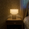 thumbnail image 5 of Atticus 15" Natural Limestone LED Table Lamp with Cream Cotton Shade, 5 of 5