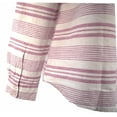 thumbnail image 5 of Vineyard Vines Women's Bungalow Beach Cover up Shirt Stripe Pink linen $125.00 Pink (size 10), 5 of 5