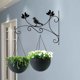 thumbnail image 5 of Worallymy soporte de cesta de flores de hierro montado en la pared colgante para exteriores maceta de Metal ganchos para colgar decoración Worallymy JD735809651, 5 of 7