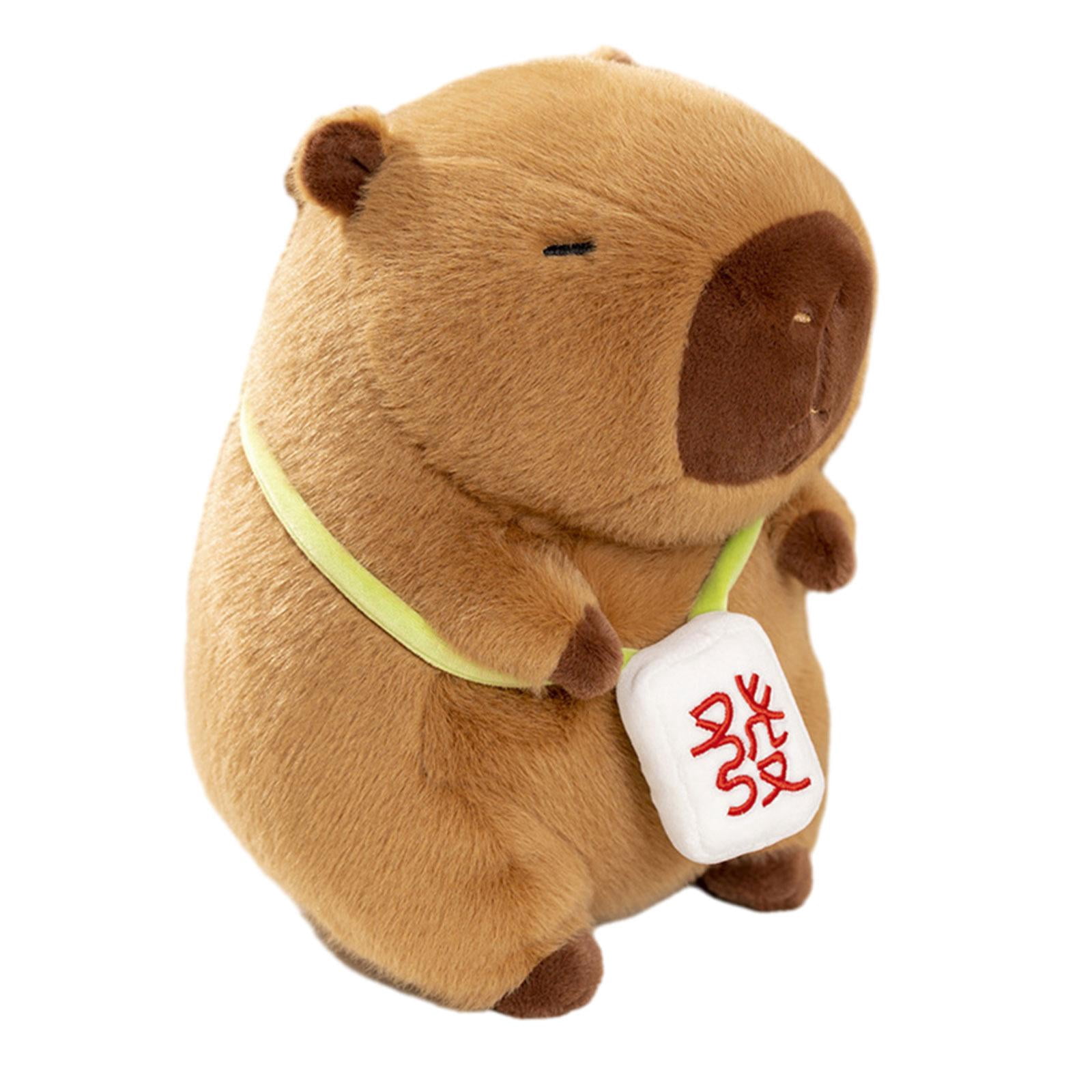 LeeQinersw Animal Rodent Toy Capybara Toy Decor with Sound Capybara Plushie Doll Pillow for 40cm