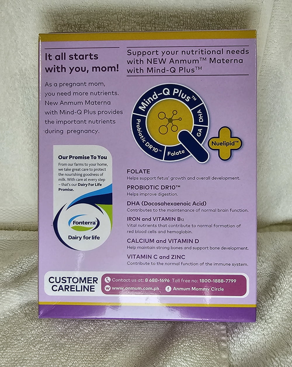 Anmum Materna Powdered Milk Drink for Pregnant and Lactating Women, Chocolate Flavor, 375 grams x1