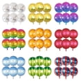 thumbnail image 2 of 6 globos de helio de aluminio 4D de 22 pulgadas, globos de aire metálicos brillantes para decoración de bodas, fiestas de cumpleaños, baby shower, juguetes para niños, 2 of 5